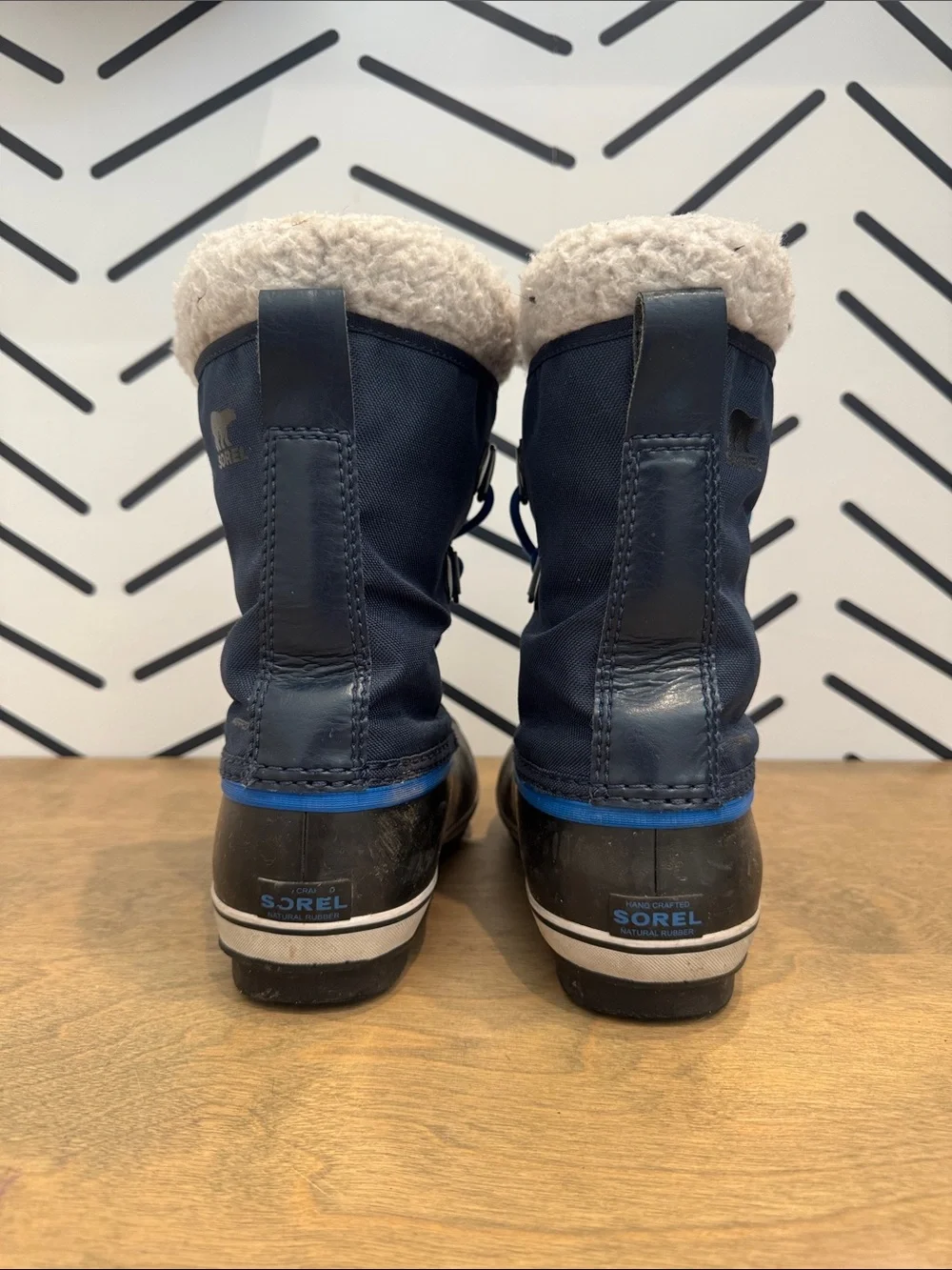Sorel Kids Navy Blue and Royal Blue Winter Boots